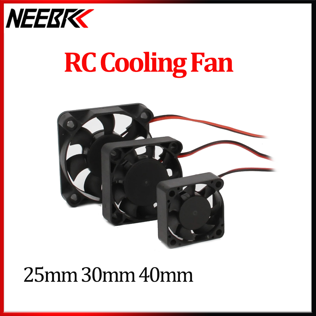 NEEBRC RC Motor Fan Cooling Heatsink 25/30/40mm 10000-30000RPM 5V-12V ...