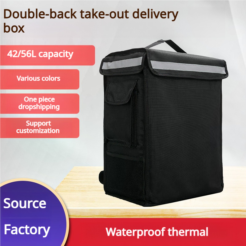 Insulated Food Motorcycle Food Delivery Backpack Waterproof Food