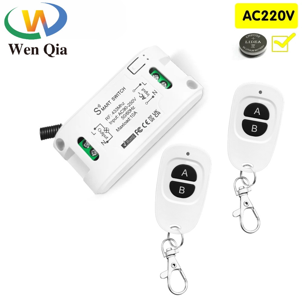 Wireless Remote Control RF433Mhz light Switch 1CH Relay Receiver With ...