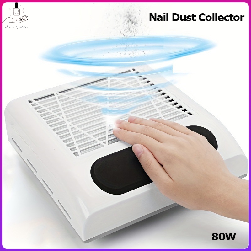 Nail Dust Collector 80W New Strong Power Electric Dust Suction Nail ...