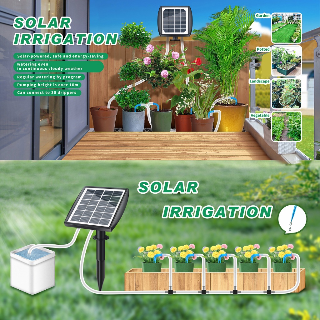 Solar Powered Automatic Drip Irrigation System for Plants - Self ...