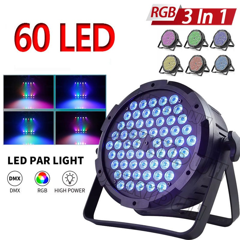 3W*60 LED Disco Lights DMX 512 Sound Control Mini Stage Light Audience ...