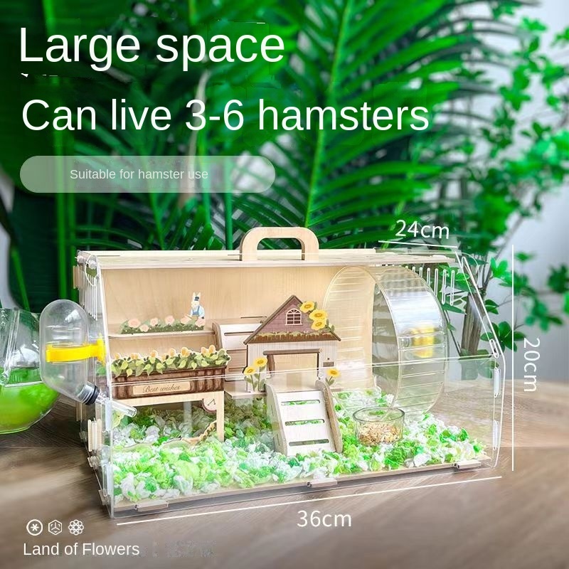 Large Space Cheap Hamster Cage DIY Garden Style Hamster Breeding Box ...