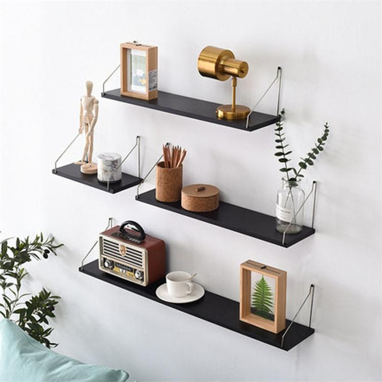 Wall Mounted Rack Wall Hanging Shelf 60cm Wooden Wall Shelve Wall Deco ...