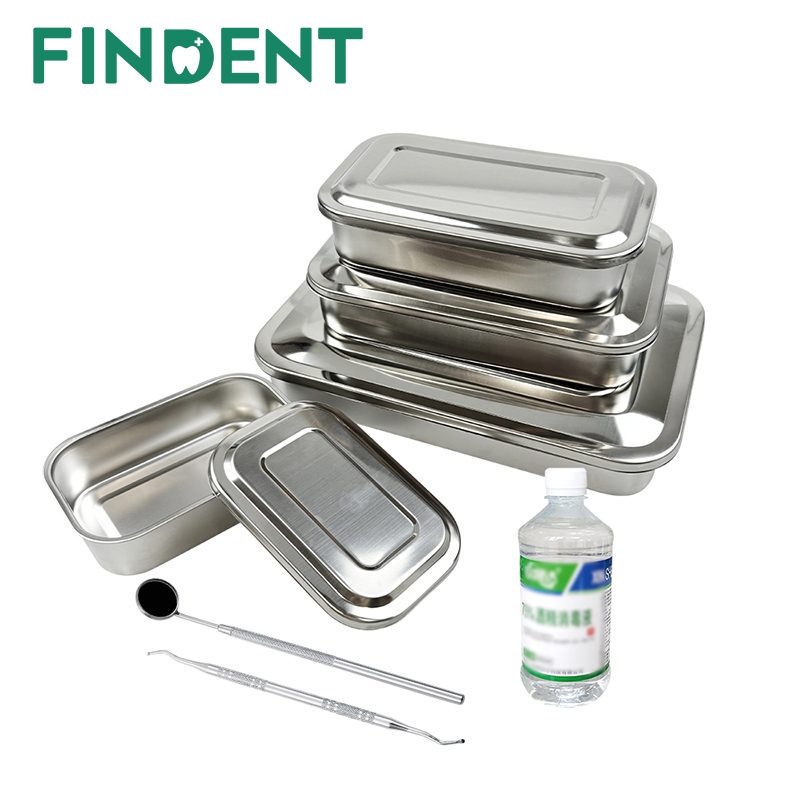 1Pcs Dental Instruments Tray with Lid Stainless Steel 201 Surgical ...