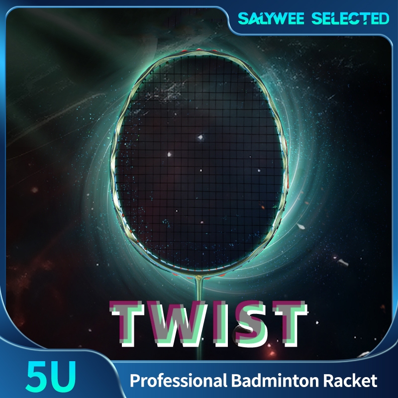 SALYWEE SPORT 5U Badminton Racket Full Carbon Fiber training 28-30lbs ...