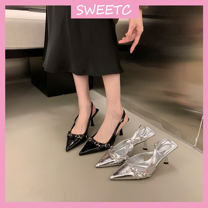 SWEETC Kasut raya perempuan Raya Heels kasut tinggi Shoes for
