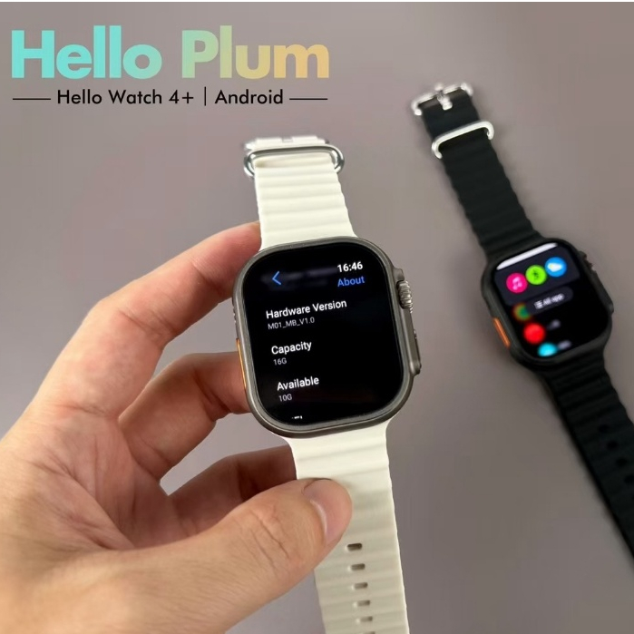 New SIM smartwatch AMOLED Hello Watch 4+ 4G Android/Bluetooth dual ...
