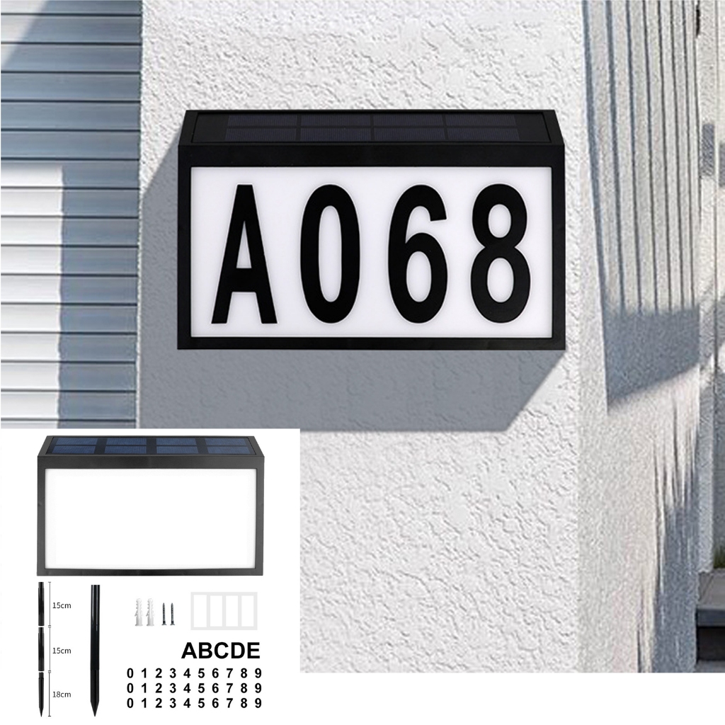 Solar Door Panel, Outdoor Waterproof Plug-In Digital Wall-Mounted ...