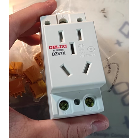 Delixi AC30 Modular Digitalized Socket DZ47X Five-Hole Three-Plug 16A ...