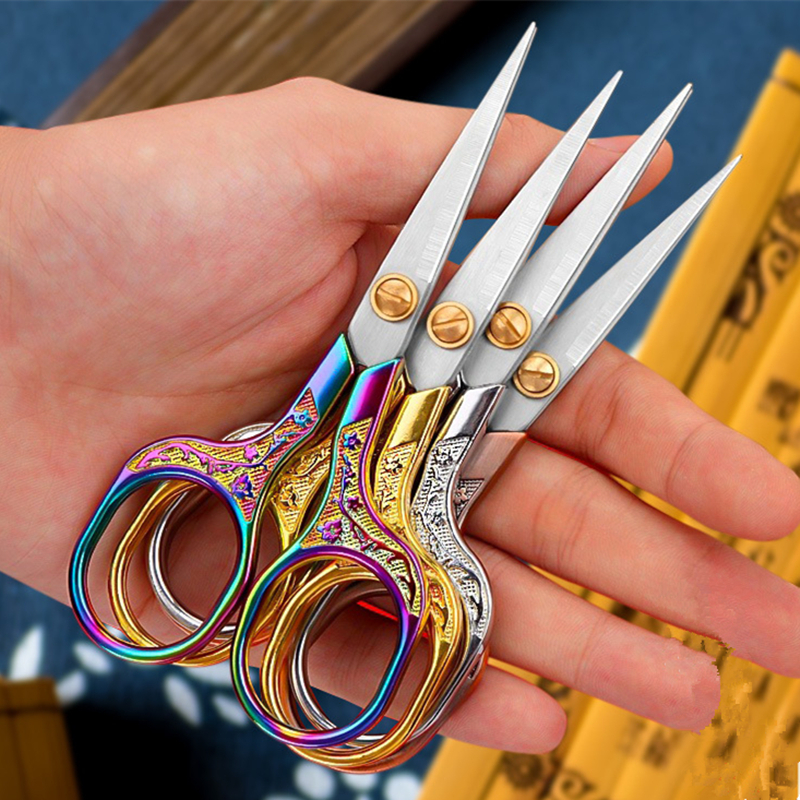 Professional Stainless Steel Sewing Scissors Vintage Scissors Fabric ...