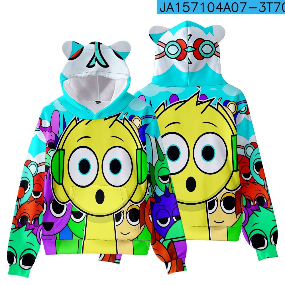 Rhythm Box Sweatshirt Sprunki Music Rhythm Children Adult Cartoon 3D ...
