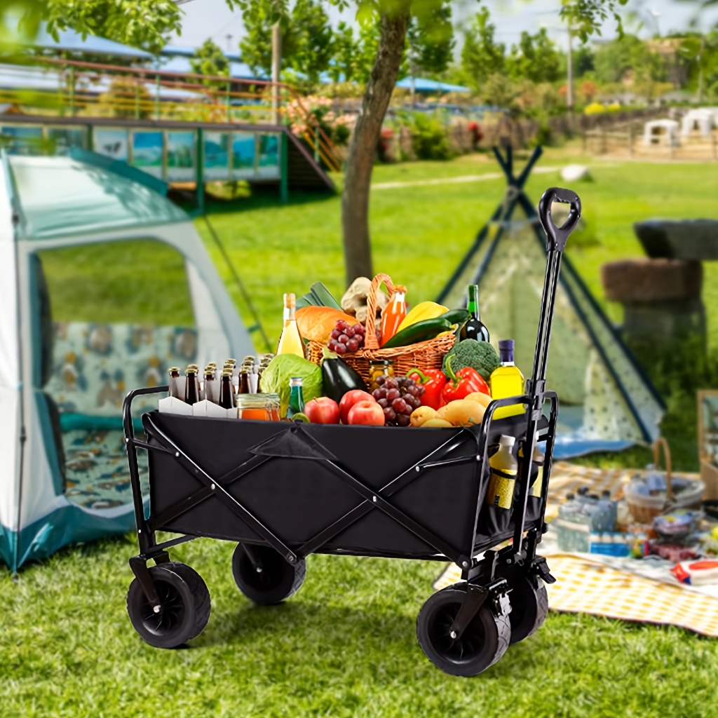 Portable Foldable Camping Trailer Outdoor Household Shopping Cart ...