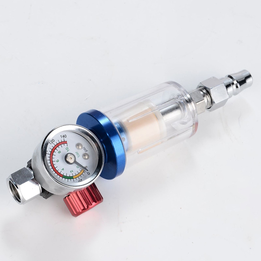 Régulateur De Pression D’air 1/4 – Pour Pistolet à Peinture, Plage 0-10 BAR (0-150 PSI), Accessoire Pneumatique
