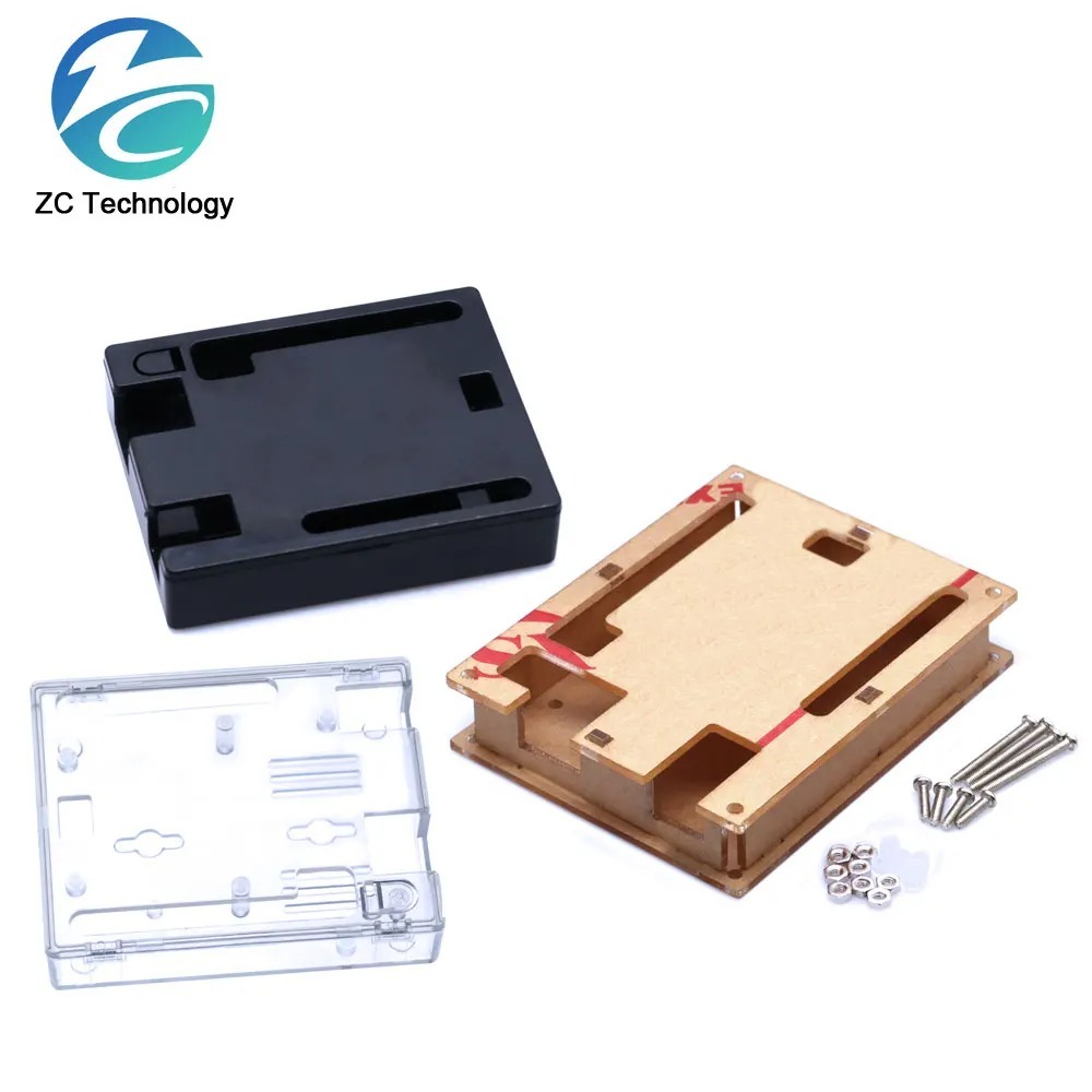 Black ABS Plastic Case Shell Transparent Box Acrylic for Arduino UNO R3 ...