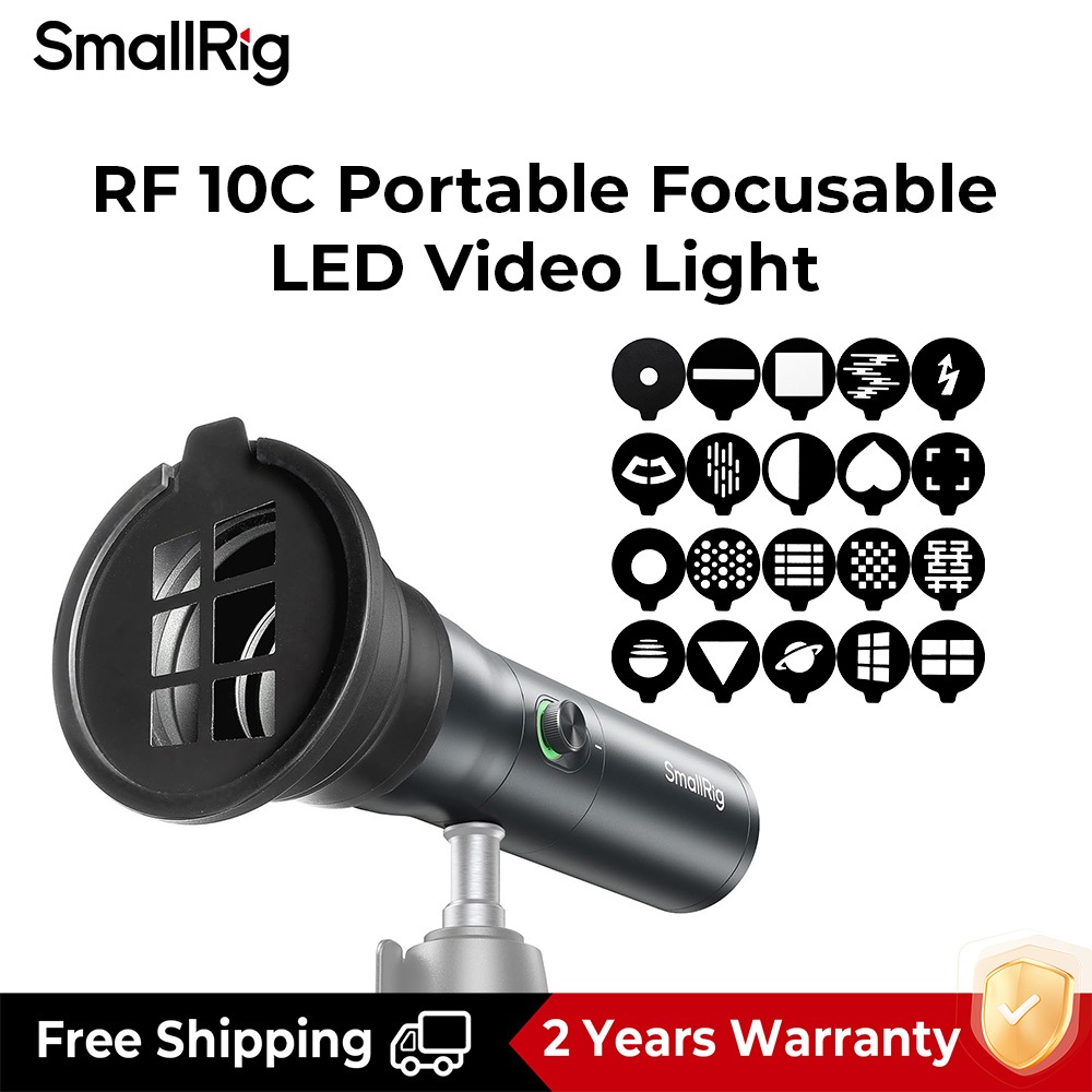 SmallRig RF 10C Mini Spotlight Portable Focusable LED Video Light for ...