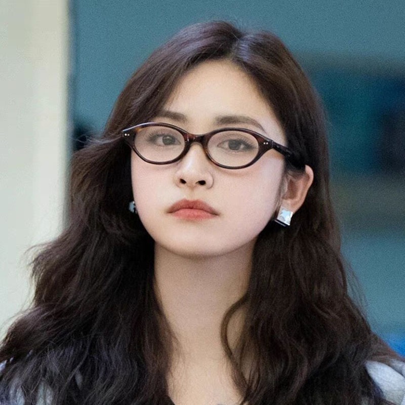 Small Cat Eye Glasses Frame Women Retro Oval Eyeglass Frame for Female ...
