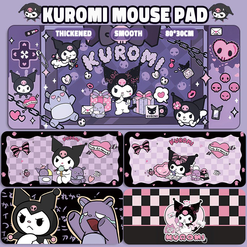 Kuromi Mouse Pad Desktop Mat Oversized Cute Girl Sanrio Desk Mat Large ...