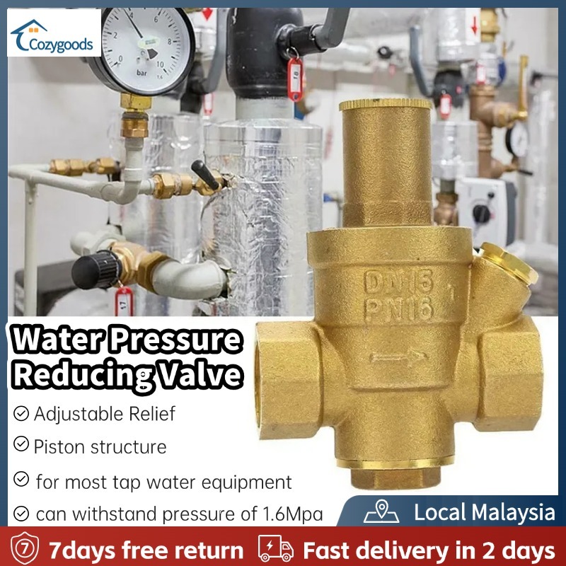 RO Water Pressure Regulator & Reducing Valve With Filter – 3/8 Inch Pushfit, 507 PSI Max