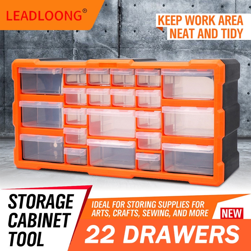 22 Drawers storage cabinet box Plastic box rectangular box tool box ...