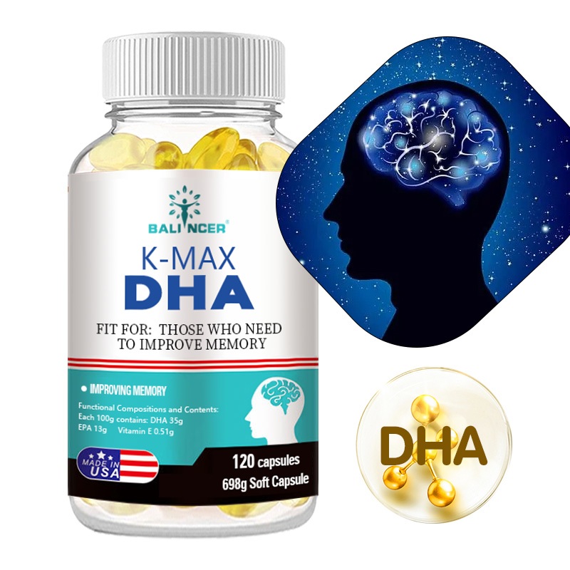 K-MAX DHA Supplement, 698 G Per Serving, Contains Vitamin E and Fish ...