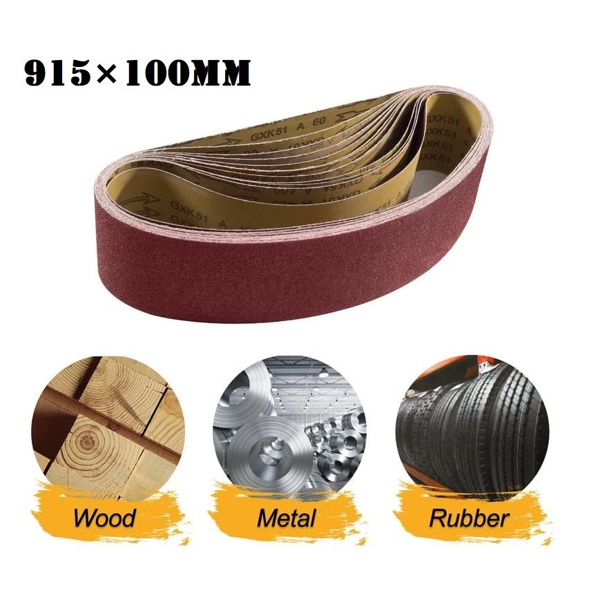 thumbnail image 2 of Sanding Belt Set For Wood And Metal 120/320/600/800/1000 Grit Heavy-Duty Abrasive Belts For 2 of 9