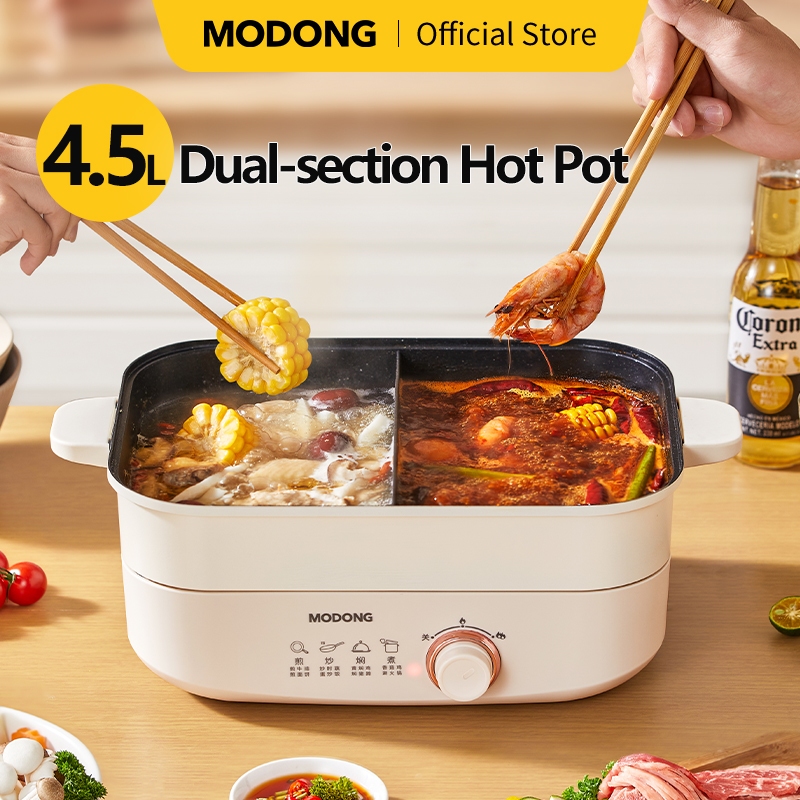 MODONG Electric Hot Pot 4.5L/6L Electric Cooker Multifunction with ...
