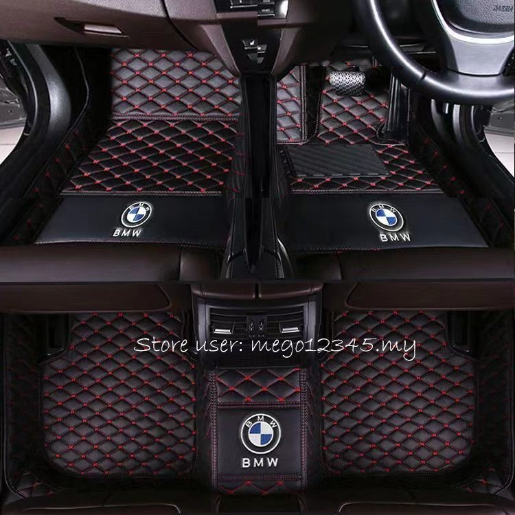 BMW F10 F30 E60 E90 G20 G30 Right hand drive Car Mat Waterproof Leather ...