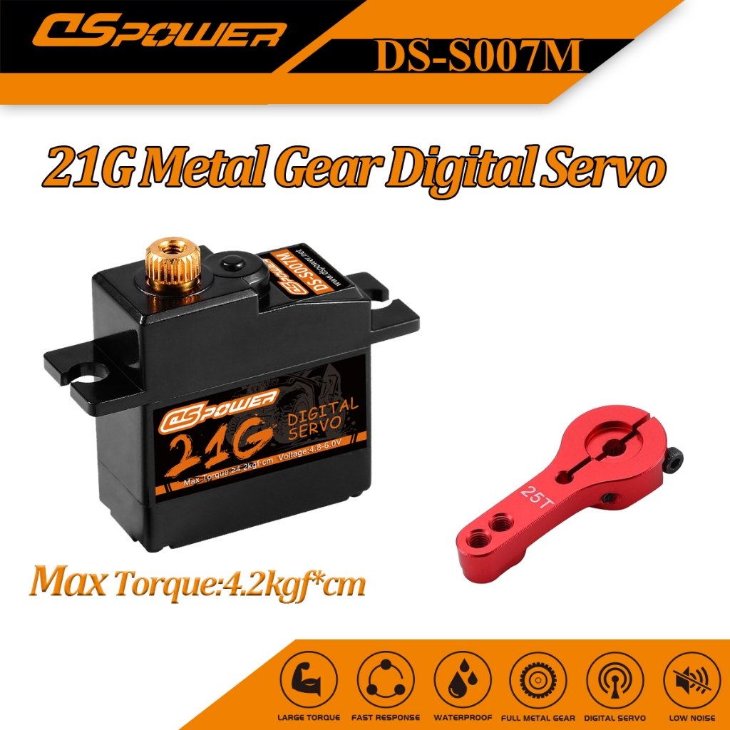 CrazyRacer Servo Horns In Alluminio 25T Rossi - Bracci Sterzo Per REVO, Summit, Slayer, T-MAXX, XO-4 (Modelli Traxxas)