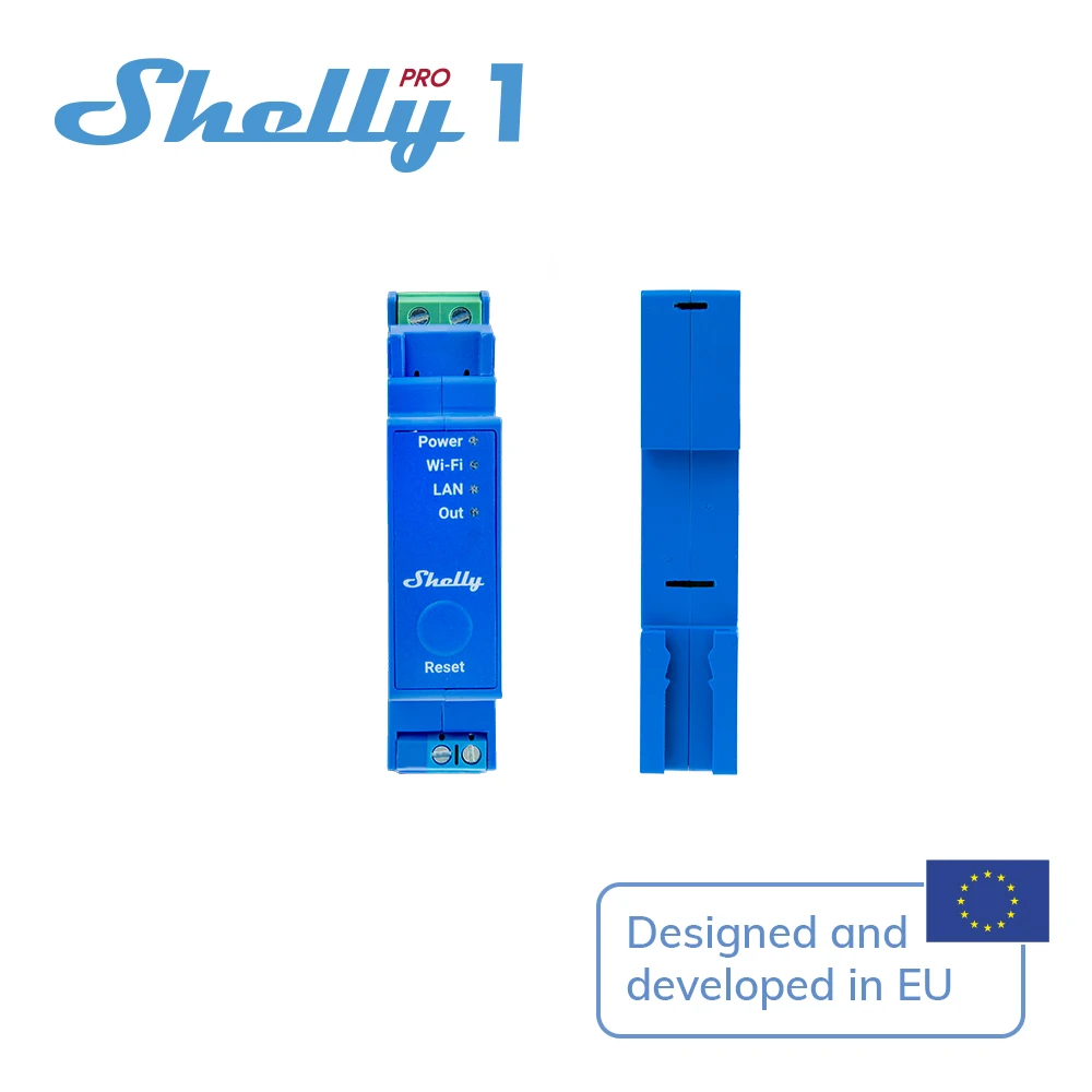Shelly Pro 1 Dry Contact Channel Relay 16A WiFi Enhanced Safety ...