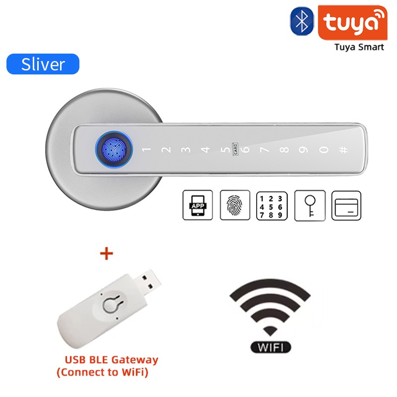 Sart Door Handle Lock With Keypad: Yairy Fingerprint Sart Knob - Keyless Entry Digital Lock - View #7