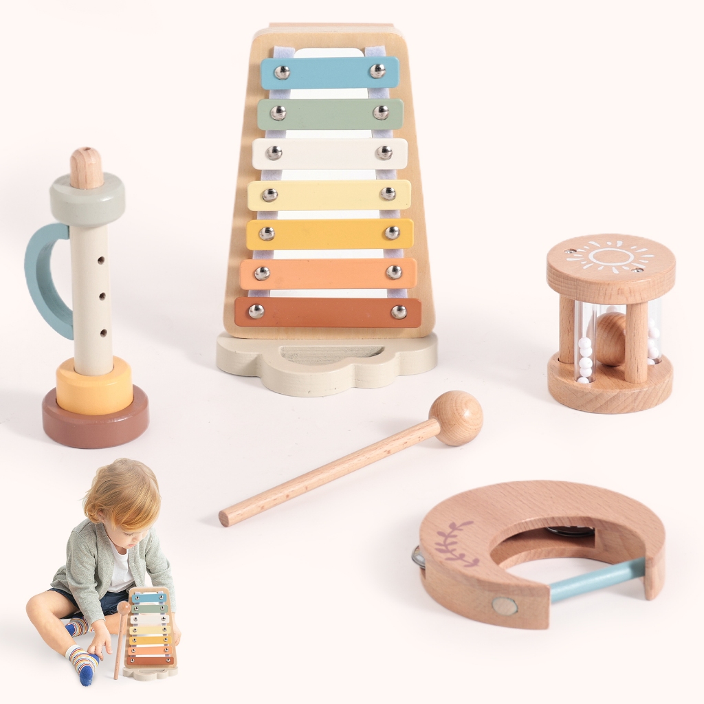 Baby Wooden Musical Instrument Toy Baby Sensory Development Toy ...