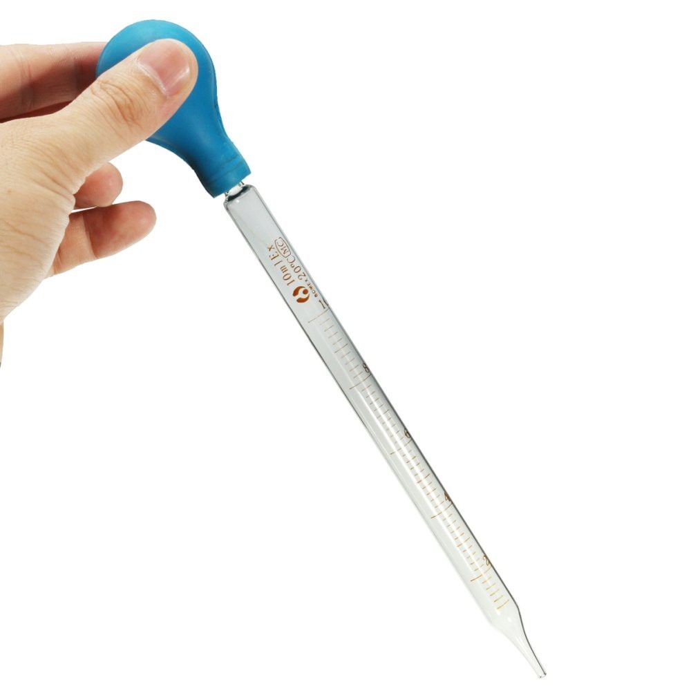 10ml Rubber Head Glass Dropper Glass Pipette Lab Dropper Pipet With ...