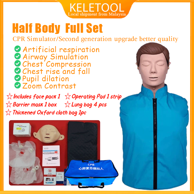 cpr manikin Half Body Medical Adult CPR Nursing Manikin Model Training ...