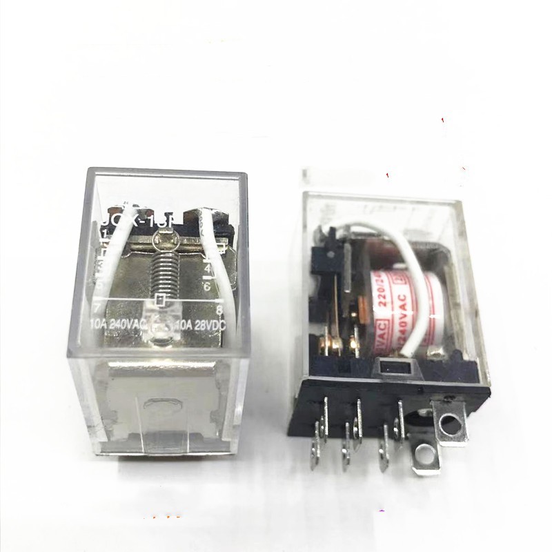 220/240VAC Coil 10A 2P2T 8 Terminal With Red LED