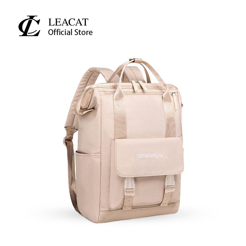 Leacat Casual Waterproof Shockproof Backpack for Women (15.6