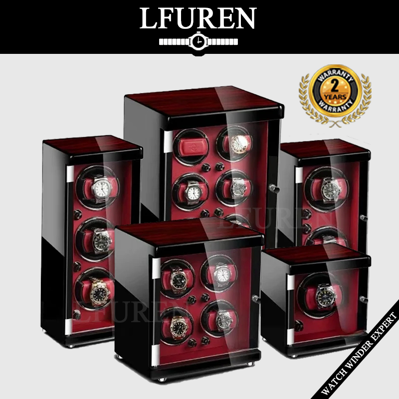 Mechanical Watch Display Box for Showroom Luxury Rotating Silent Watch ...