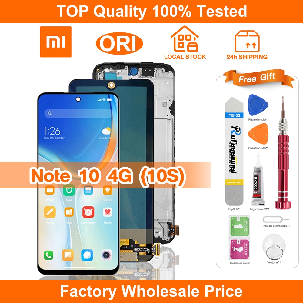 Original LCD For Xiaomi Redmi Note 10 4G LCD Touch Screen Digitizer ...