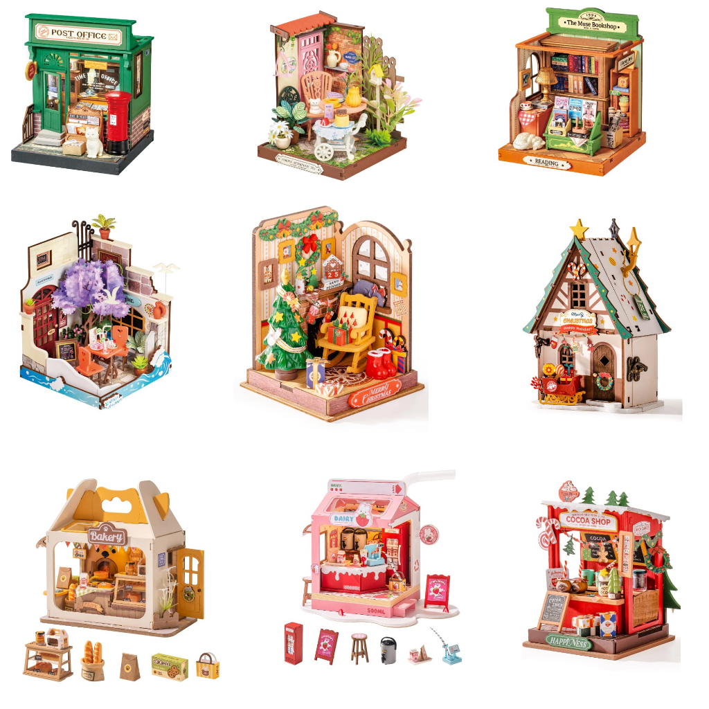 ROBOTIME Rolife 9-type Modern DIY Mini Wooden Dollhouse Miniature ...