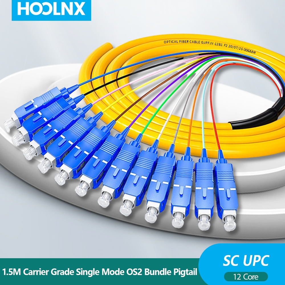 HOOLNX Carrier Grade SC UPC 12-Core Single Mode 1.5M LSZH Ribbon ...