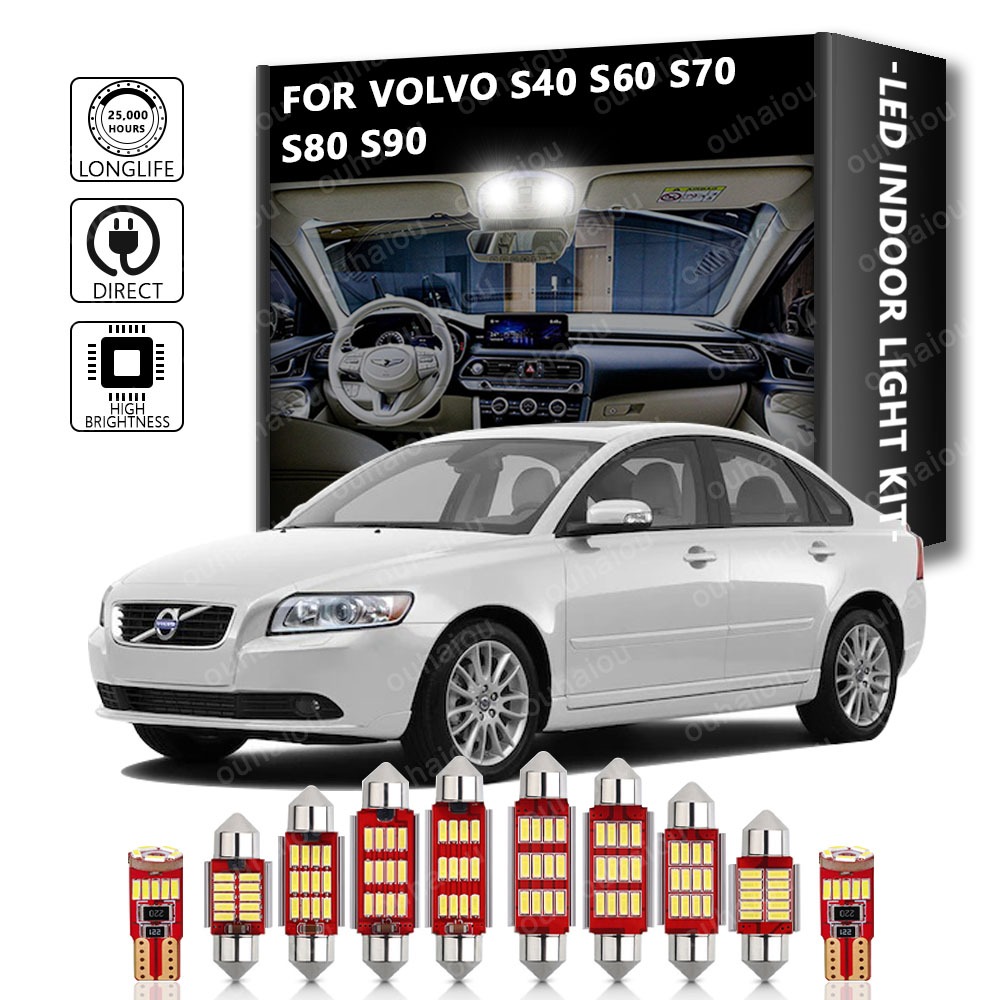 For Volvo S40 S60 S70 S80 S90 Best Canbus Vehicle Bulb Interior LED ...