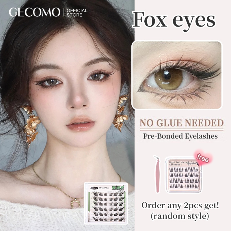 [SHIP ON 24H] GECOMO Eyelash Nine Tailed Fox, Slanted Style Nine Fox ...