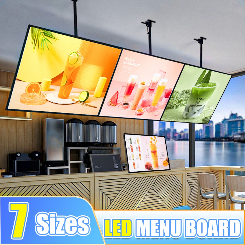 Shop decoration menu light box Plug and Play Retractable stand ...