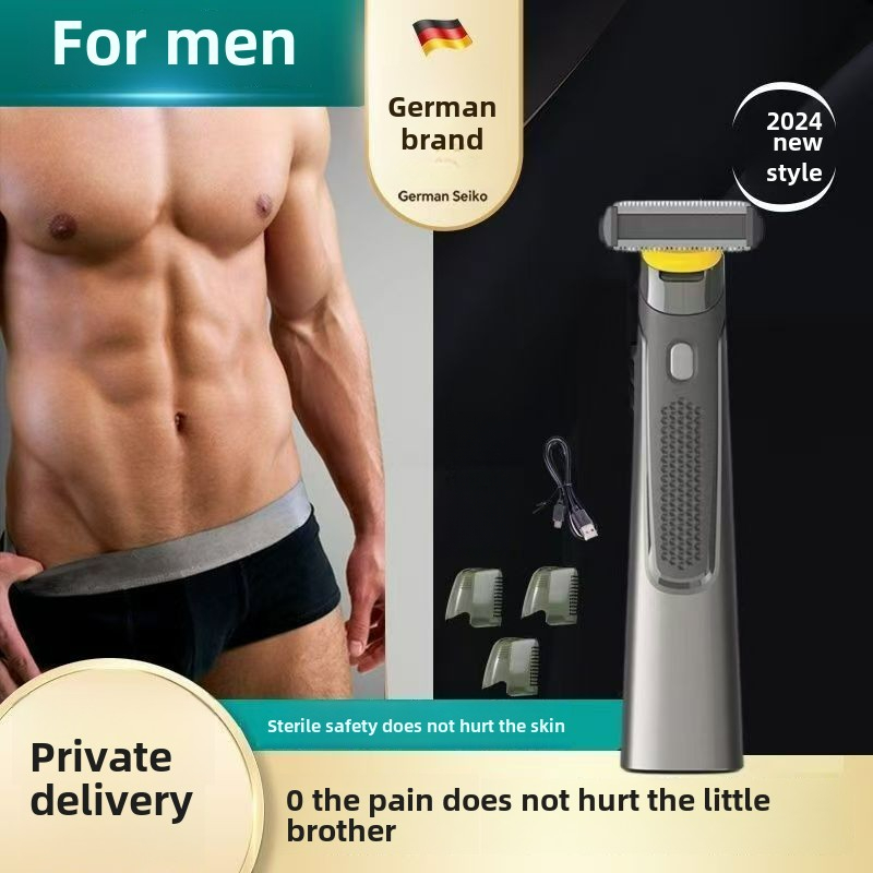 Rechargeable Titanium Electric Full Body Razor Trims Edges Shaves Men ...