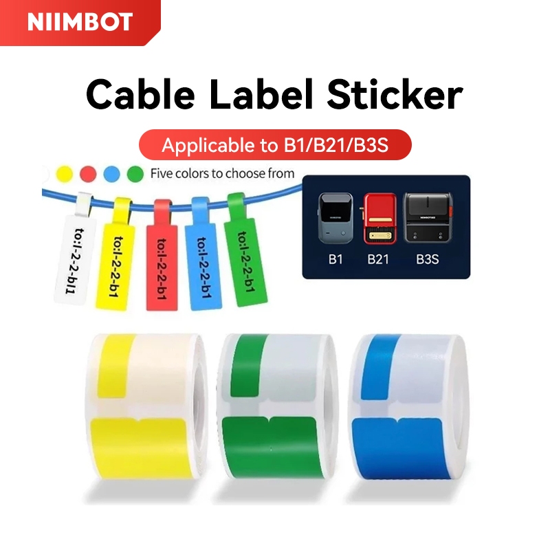 【Cable Label】NIIMBOT Cable Label Paper For B21/B21Pro/B1/B3S/B31 ...