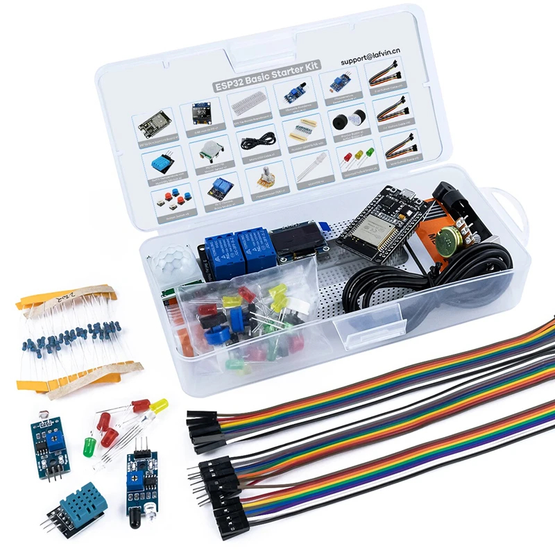 Basic Starter Kit for ESP32 ESP-32S WIFI Development Board for Arduino ...