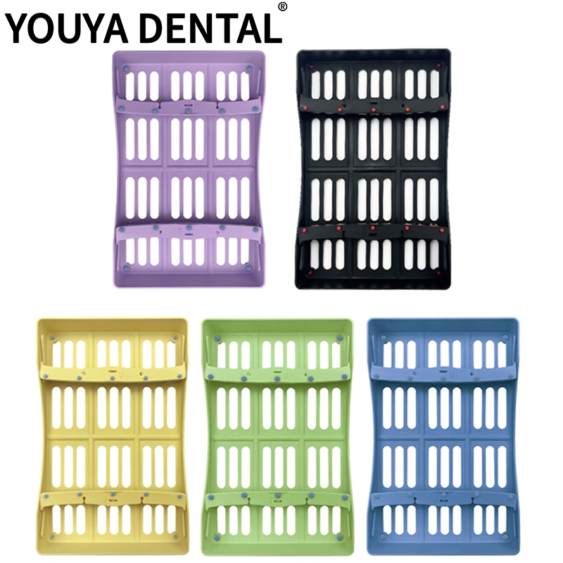 10 Holes Dental Disinfection Rack Autoclave Dental Sterilization Box ...