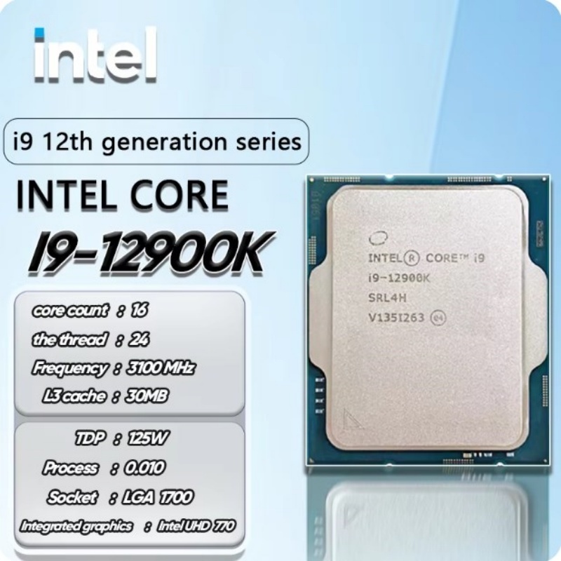 New Core i9 12900K i9-12900K CPU processor 3.1 GHz 16 Core 24 Thread ...