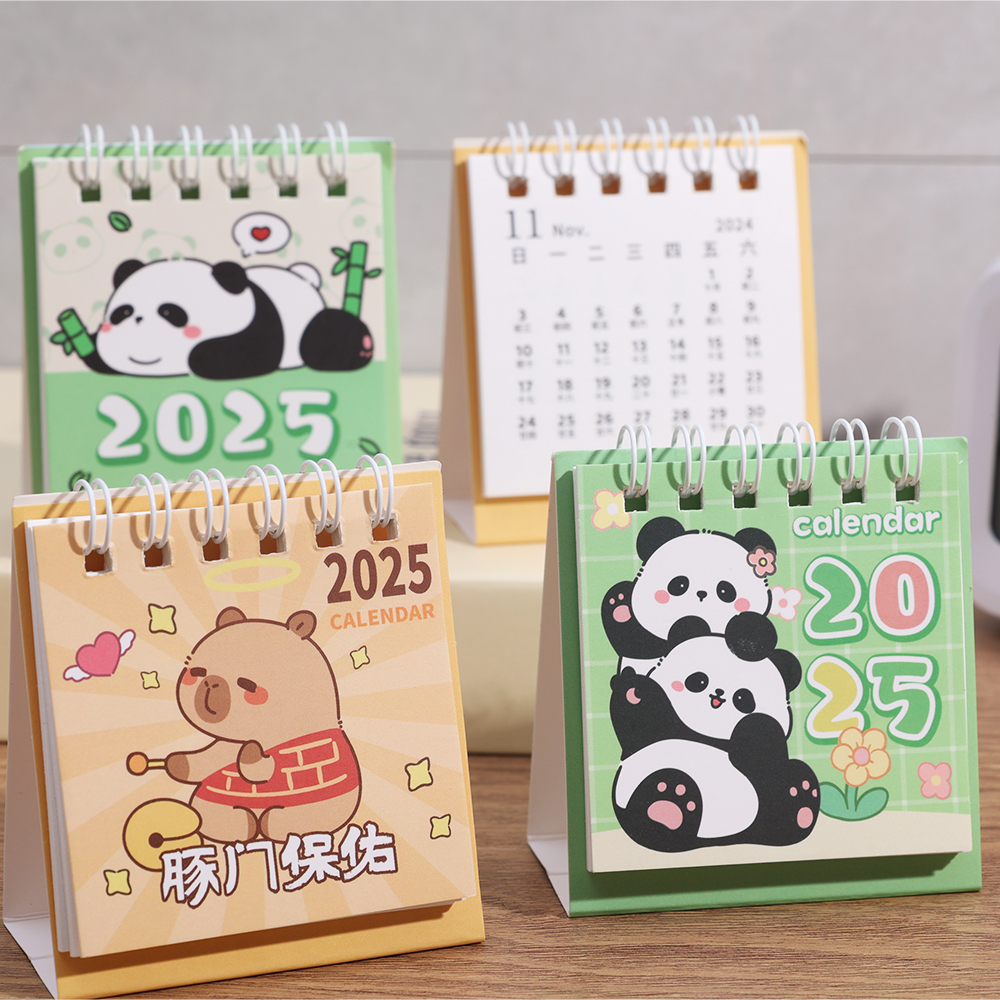 [ Featured ] 2025 Kawaii DIY Calendars / Cartoon Mini Desk Calendar ...
