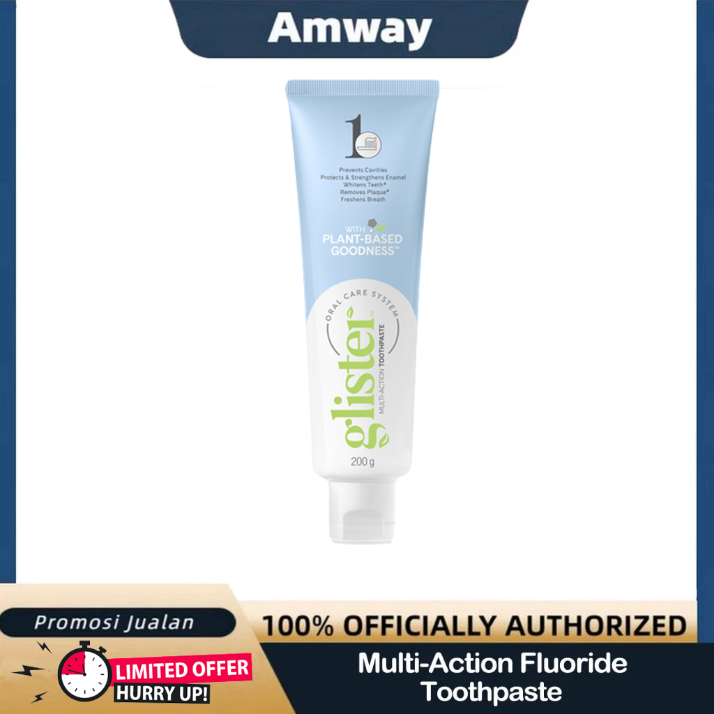 【Malay shipment】Amway GLISTER Multi-Action Fluoride Toothpaste (200g) 1 ...
